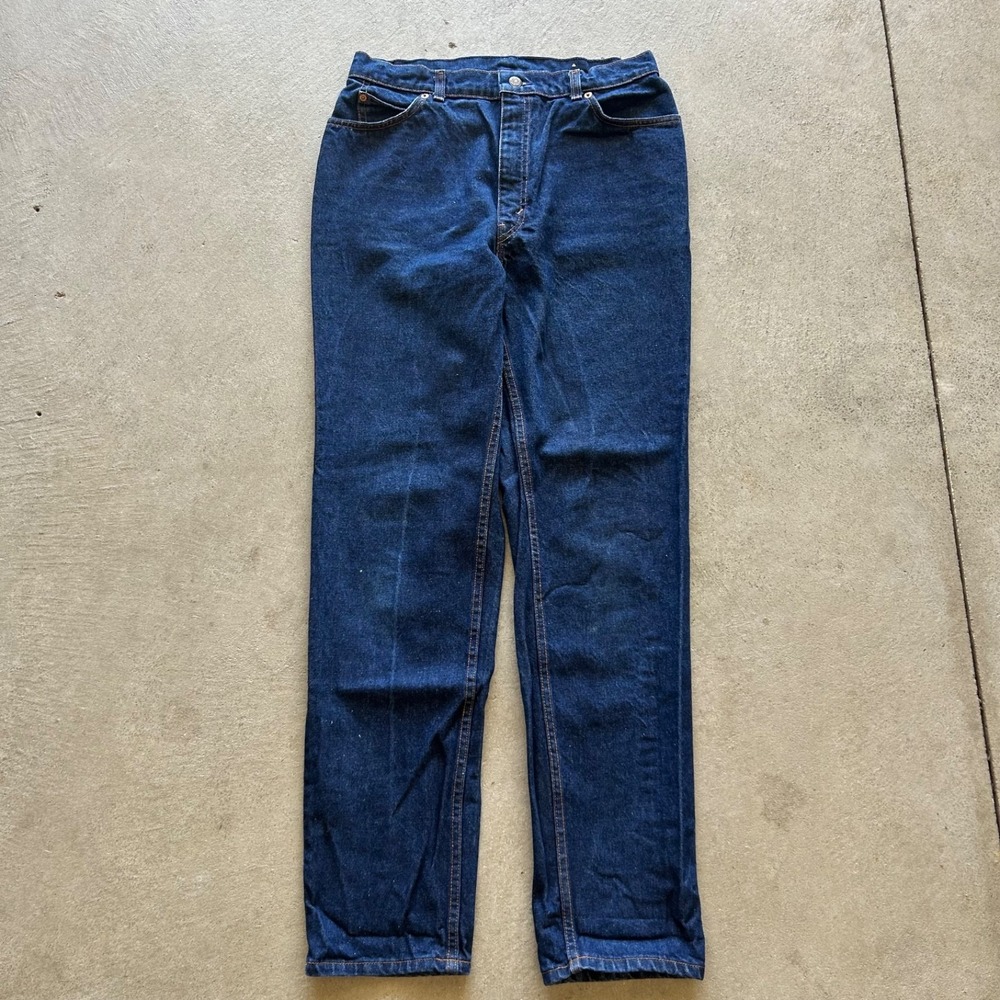 Vintage 70s Levis 510M Jeans Women's 16 Blue Dark‎ Wash Denim USA Made